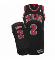 Youth Adidas Chicago Bulls 2 Jerian Grant Authentic Black Alternate NBA Jersey