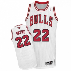 Youth Adidas Chicago Bulls 22 Cameron Payne Authentic White Home NBA Jersey