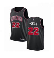 Youth Chicago Bulls 22 Otto Porter Swingman Black Basketball Jersey Statement Edition 