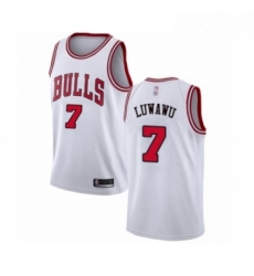 Youth Chicago Bulls 7 Timothe Luwawu Swingman White Basketball Jersey Association Edition 