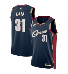 Men Cleveland Cavaliers 31 Jarrett Allen Navy 2025 Classic Edition Stitched Jersey