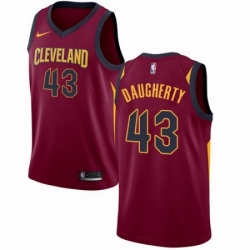 Mens Nike Cleveland Cavaliers 43 Brad Daugherty Swingman Maroon Road NBA Jersey Icon Edition