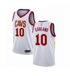 Youth Cleveland Cavaliers 10 Darius Garland Swingman White Basketball Jersey Association Edition 