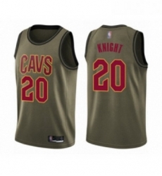 Youth Cleveland Cavaliers 20 Brandon Knight Swingman Green Salute to Service Basketball Jersey 