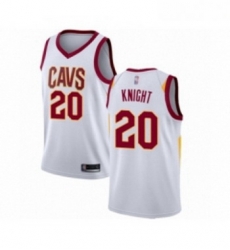 Youth Cleveland Cavaliers 20 Brandon Knight Swingman White Basketball Jersey Association Edition 