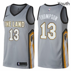 Youth Nike Cleveland Cavaliers 13 Tristan Thompson Swingman Gray NBA Jersey City Edition