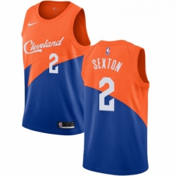 Youth Nike Cleveland Cavaliers 2 Collin Sexton Swingman Blue NBA Jersey City Edition 