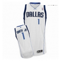 Mens Adidas Dallas Mavericks 1 Dennis Smith Jr Authentic White Home NBA Jersey