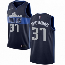 Mens Nike Dallas Mavericks 37 Kostas Antetokounmpo Authentic Navy Blue NBA Jersey Statement Edition 