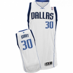 Youth Adidas Dallas Mavericks 30 Seth Curry Authentic White Home NBA Jersey 