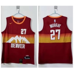 Men Denver Nuggets 27 Jamal Murray Red 2020 21 City Edition Nike Swingman Jersey