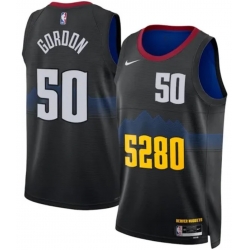 Men Denver Nuggets Aaron Gordon 2023 Black City Edition Stitched Jersey