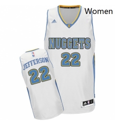 Womens Adidas Denver Nuggets 22 Richard Jefferson Swingman White Home NBA Jersey 