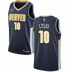 Womens Nike Denver Nuggets 10 Trey Lyles Swingman Navy Blue Road NBA Jersey Icon Edition 