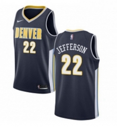 Youth Nike Denver Nuggets 22 Richard Jefferson Swingman Navy Blue Road NBA Jersey Icon Edition 