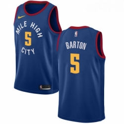 Youth Nike Denver Nuggets 5 Will Barton Swingman Light Blue Alternate NBA Jersey Statement Edition