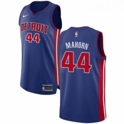 Youth Nike Detroit Pistons 44 Rick Mahorn Authentic Royal Blue Road NBA Jersey Icon Edition