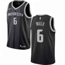 Youth Nike Detroit Pistons 6 Terry Mills Swingman Black NBA Jersey City Edition