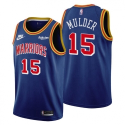 Men Golden State Warriors 15 Mychal Mulder Men Nike Releases Classic Edition NBA 75th Anniversary Jersey Blue