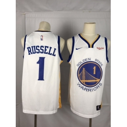 Warriors 1 D 27angelo Russell White City Edition Nike Swingman Jersey