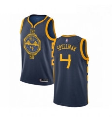 Womens Golden State Warriors 4 Omari Spellman Swingman Navy Blue Basketball Jersey City Edition 