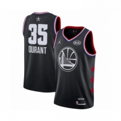 Womens Jordan Golden State Warriors 35 Kevin Durant Swingman Black 2019 All Star Game Basketball Jersey