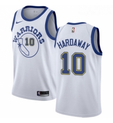 Womens Nike Golden State Warriors 10 Tim Hardaway Swingman White Hardwood Classics NBA Jersey