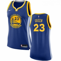 Womens Nike Golden State Warriors 23 Draymond Green Swingman Royal Blue Road NBA Jersey Icon Edition