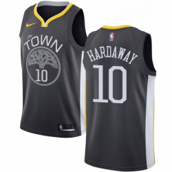 Youth Nike Golden State Warriors 10 Tim Hardaway Swingman Black Alternate NBA Jersey Statement Edition