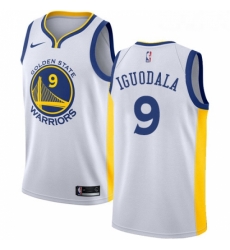 Youth Nike Golden State Warriors 9 Andre Iguodala Swingman White Home NBA Jersey Association Edition