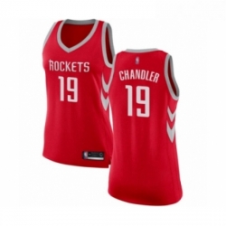 Womens Houston Rockets 19 Tyson Chandler Swingman Red Basketball Jersey Icon Edition 