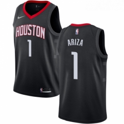 Womens Nike Houston Rockets 1 Trevor Ariza Swingman Black Alternate NBA Jersey Statement Edition
