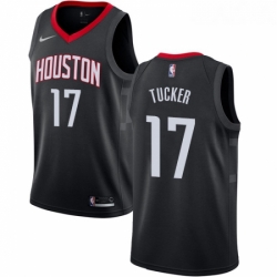Womens Nike Houston Rockets 17 PJ Tucker Swingman Black NBA Jersey Statement Edition 