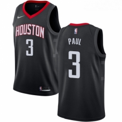 Womens Nike Houston Rockets 3 Chris Paul Swingman Black Alternate NBA Jersey Statement Edition