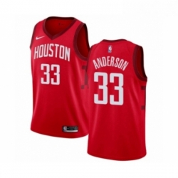 Womens Nike Houston Rockets 33 Ryan Anderson Red Swingman Jersey Earned Edition