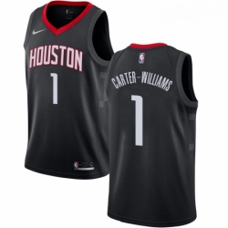 Youth Nike Houston Rockets 1 Michael Carter Williams Swingman Black NBA Jersey Statement Edition Edition 