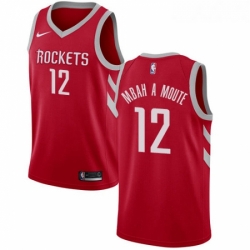 Youth Nike Houston Rockets 12 Luc Mbah a Moute Swingman Red Road NBA Jersey Icon Edition 