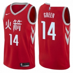 Youth Nike Houston Rockets 14 Gerald Green Swingman Red NBA Jersey City Edition 