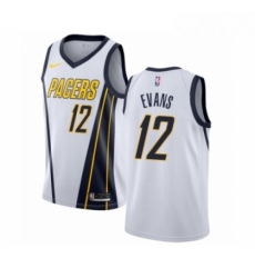 Womens Nike Indiana Pacers 12 Tyreke Evans White Swingman Jersey Earned Edition 