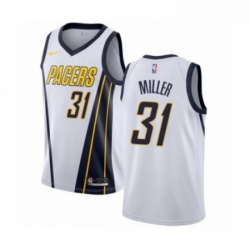 Womens Nike Indiana Pacers 31 Reggie Miller White Swingman Jersey Earned Edition