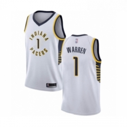 Youth Indiana Pacers 1 TJ Warren Swingman White Basketball Jersey Association Edition 