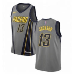 Youth Nike Indiana Pacers 13 Mark Jackson Swingman Gray NBA Jersey City Edition