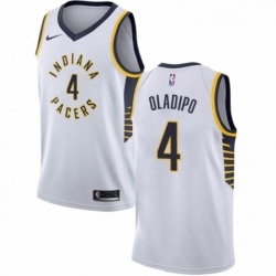 Youth Nike Indiana Pacers 4 Victor Oladipo Authentic White NBA Jersey Association Edition 