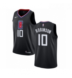 Womens Nike Los Angeles Clippers 10 Jerome Robinson Swingman Black NBA Jersey Statement Edition 