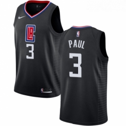 Womens Nike Los Angeles Clippers 3 Chris Paul Authentic Black Alternate NBA Jersey Statement Edition 