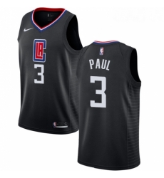 Womens Nike Los Angeles Clippers 3 Chris Paul Swingman Black Alternate NBA Jersey Statement Edition 