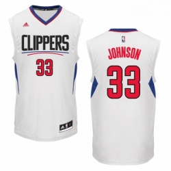 Youth Adidas Los Angeles Clippers 33 Wesley Johnson Swingman White Home NBA Jersey