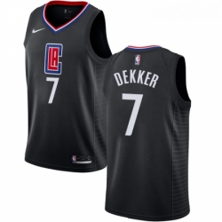 Youth Nike Los Angeles Clippers 7 Sam Dekker Swingman Black Alternate NBA Jersey Statement Edition 