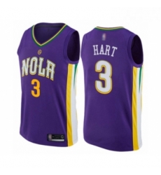 Youth New Orleans Pelicans 3 Josh Hart Swingman Purple Basketball Jersey City Edition 