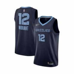 Grizzlies 12 Ja Morant Navy Blue Basketball Swingman Icon Edition Jersey